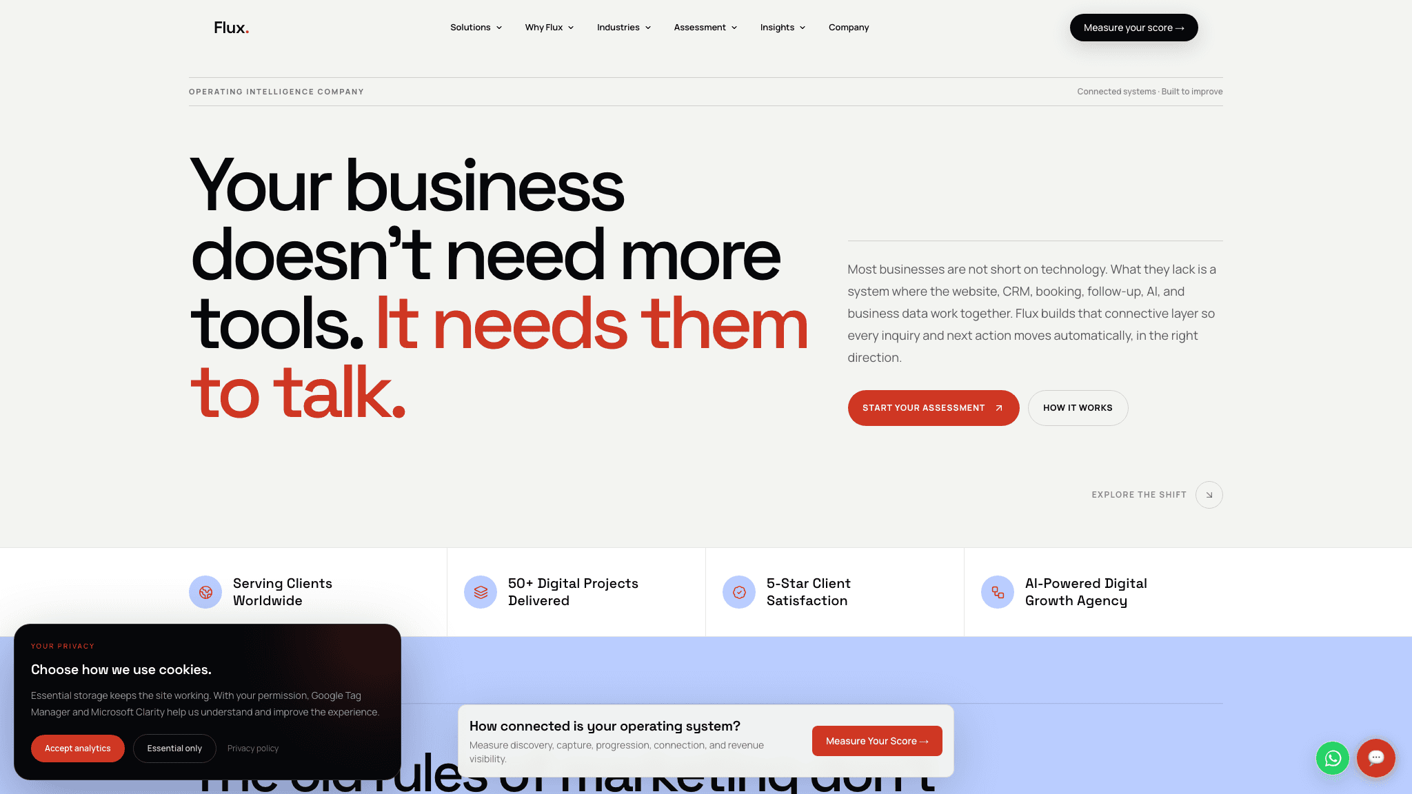 Flux Media Creations case study screenshot